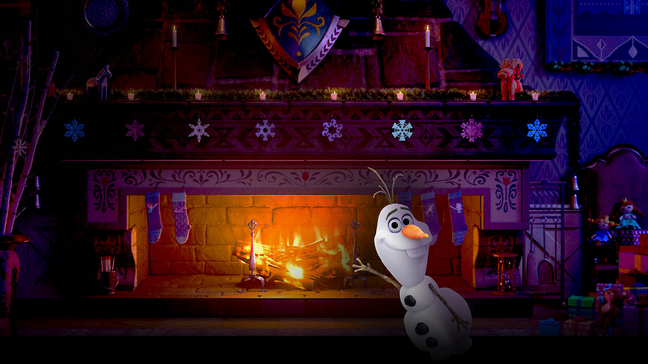 Backdrop image for movie Arendelle Castle Yule Log