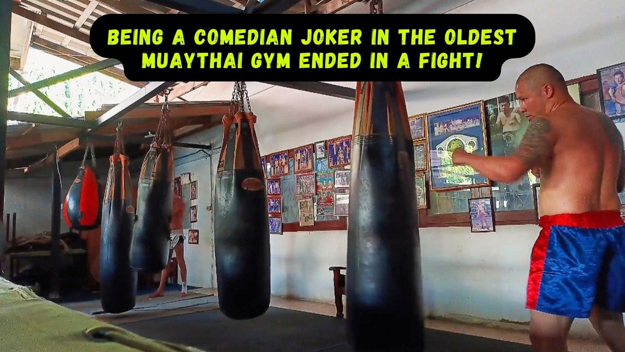 Backdrop image for movie Being a Comedian Joker in the Oldest Muaythai Gym ended in a Fight!