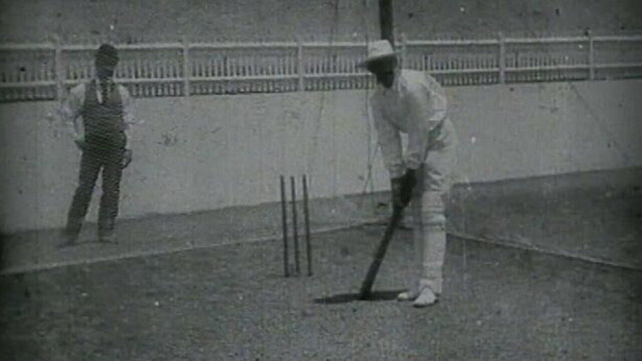 Backdrop image for movie Prince Ranjitsinhji Practising Batting in the Nets