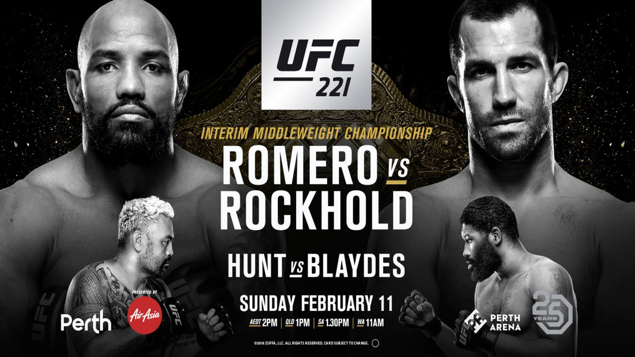 Backdrop image for movie UFC 221: Romero vs. Rockhold