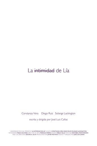 La intimidad de Lía