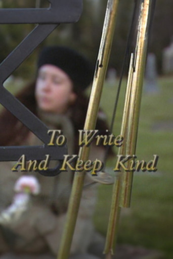 Poster for To Write and Keep Kind