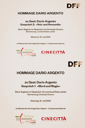 Poster for Dario Argento in conversation at the DFF