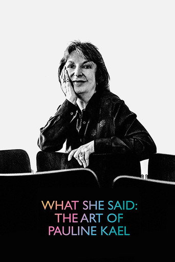 Poster for What She Said: The Art of Pauline Kael