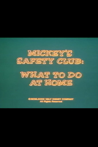 Poster for Mickey's Safety Club: What to Do at Home
