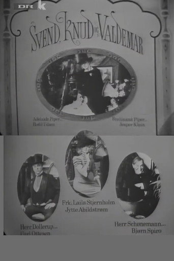 Poster for Svend, Knud og Valdemar