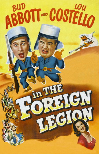 Poster for Bud Abbott and Lou Costello in the Foreign Legion