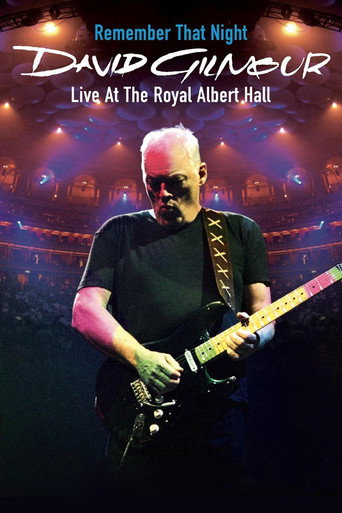 Poster for David Gilmour: Remember That Night