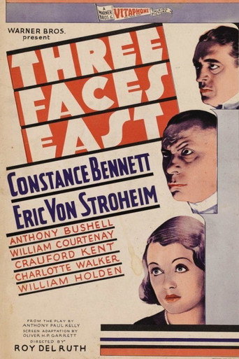 Poster for Three Faces East