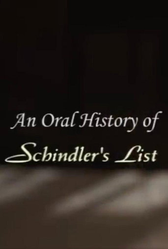 Poster for An Oral History of: Schindler's List