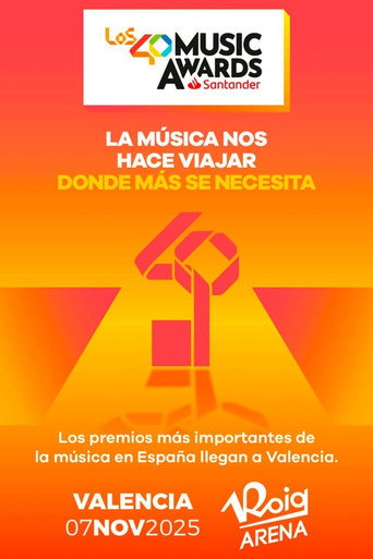 Poster for LOS40 Music Awards