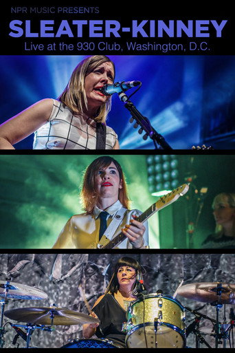 Poster for Sleater-Kinney Live in DC