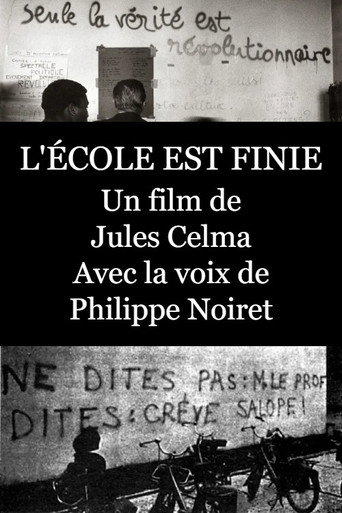 Poster for L'école est finie