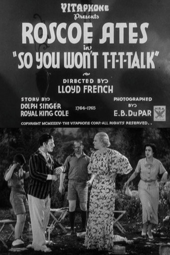 Poster for So You Won't T-T-T-Talk