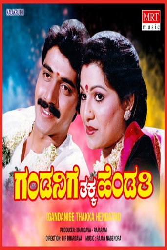 Poster for Gandanige Thakka Hendthi