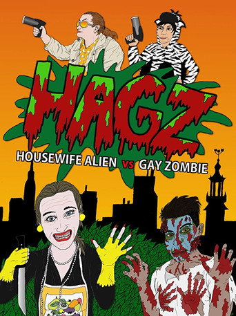 Poster for Housewife Alien vs. Gay Zombie