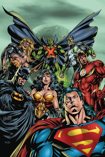 Poster for Super Heroes United! The Complete Justice League History