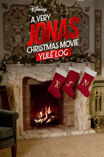 Poster for A Very Jonas Christmas Movie Yule Log