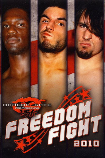 Poster for Dragon Gate USA Freedom Fight 2010
