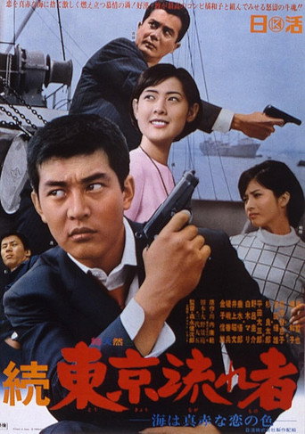 Poster for Tokyo Drifter 2: The Sea Is Bright Red as the Color of Love
