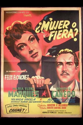Poster for ¿Mujer... o fiera?