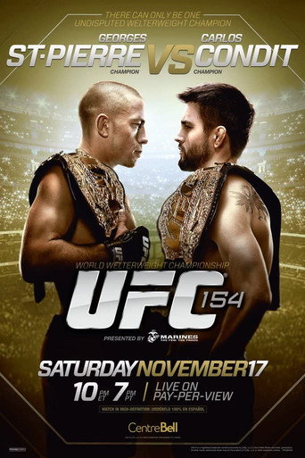 Poster for UFC 154: St-Pierre vs. Condit