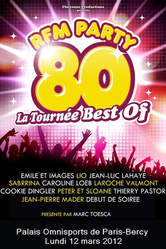Poster for RFM Party 80 La tournée Best of à Bercy