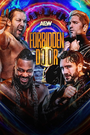 Poster for AEW x NJPW x CMLL x Stardom Present Forbidden Door 2026