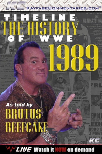 Poster for Timeline The History of WWE – 1989 – As Told By Brutus Beefcake