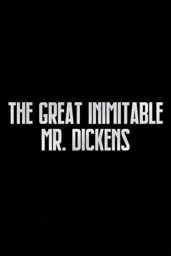 Poster for The Great Inimitable Mr. Dickens