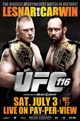 Poster for UFC 116: Lesnar vs. Carwin
