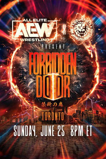 Poster for AEW x NJPW Present Forbidden Door 2023