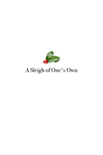 Poster for A Sleigh of One's Own