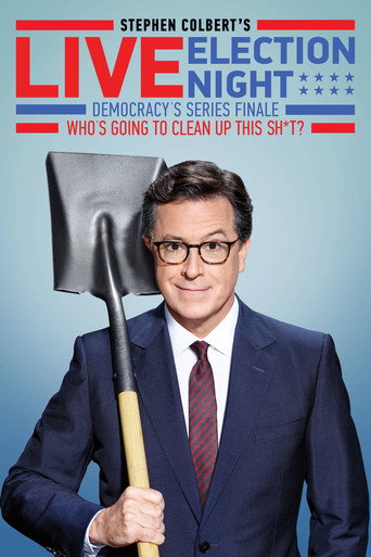 Poster for Stephen Colbert's Live Election Night Democracy's Series Finale