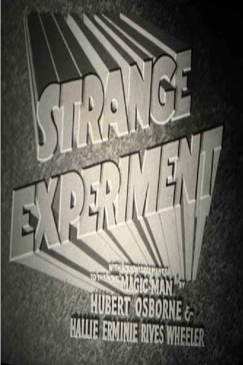 Poster for Strange Experiment