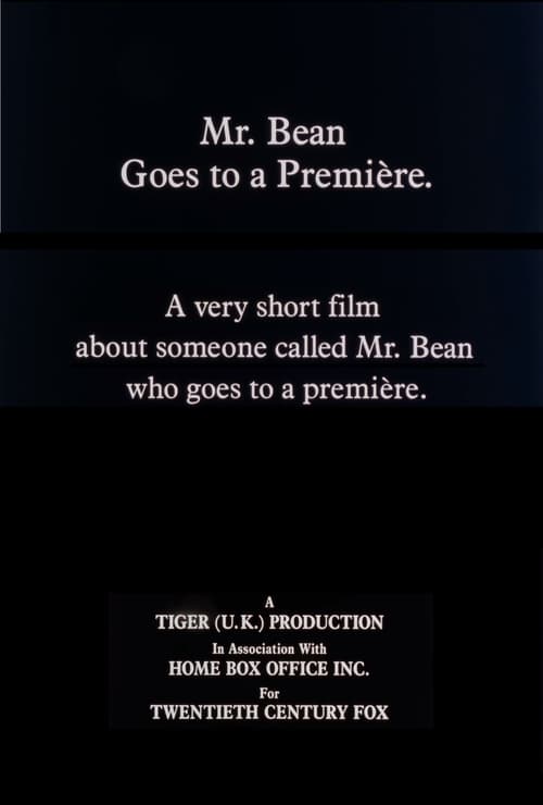 Poster for Mr. Bean Goes to a Première