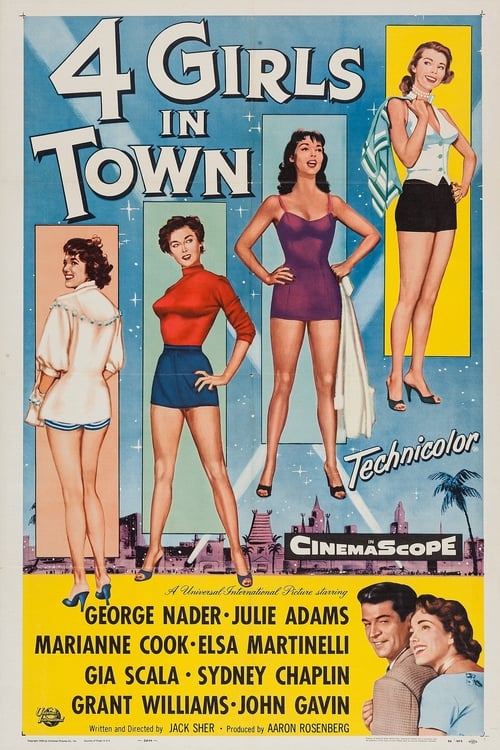 Poster for Four Girls in Town