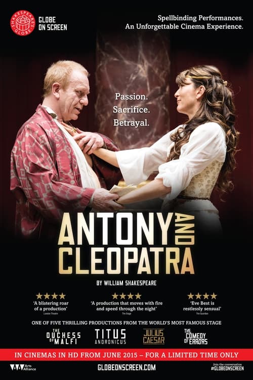 Poster for Antony and Cleopatra - Live at Shakespeare's Globe