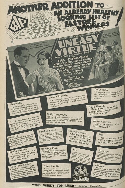 Poster for Uneasy Virtue