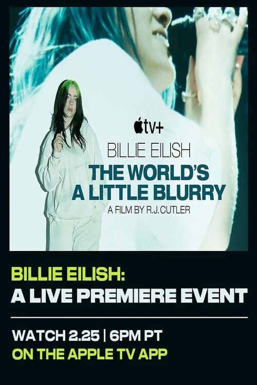 Poster for Billie Eilish: "The World’s A Little Blurry" Live Premiere Event