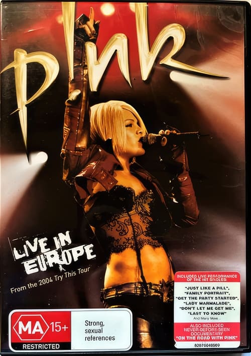 Poster for P!nk Live in Europe