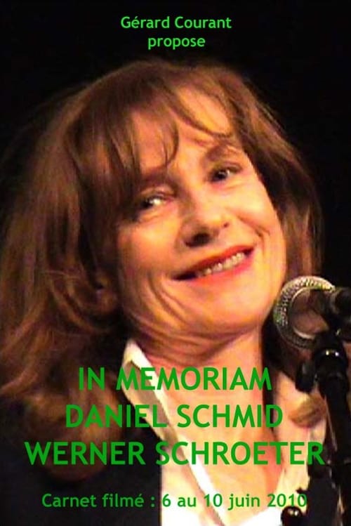 Poster for In Memoriam Daniel Schmid Werner Schroeter