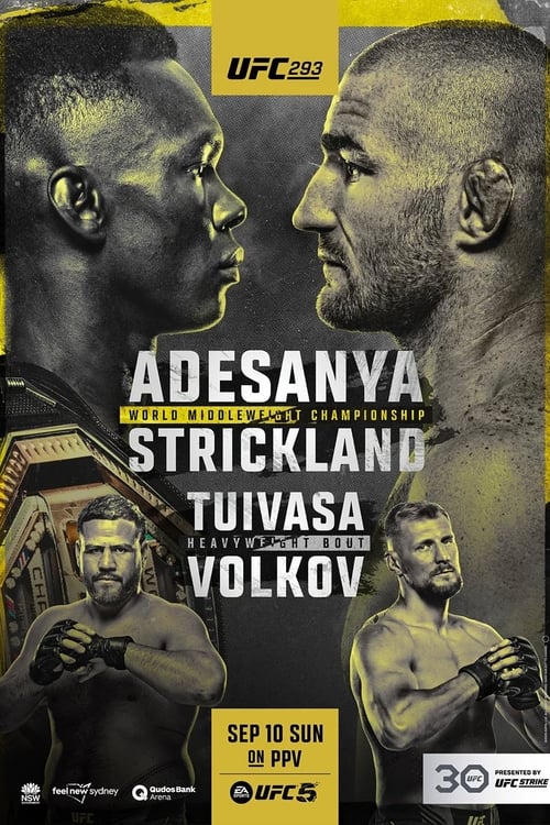 Poster for UFC 293: Adesanya vs. Strickland