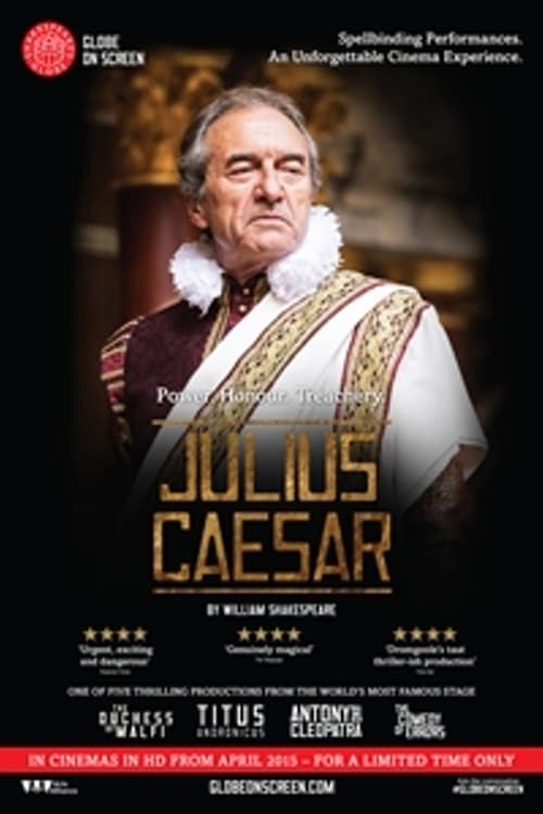 Poster for Julius Caesar - Live at Shakespeare's Globe