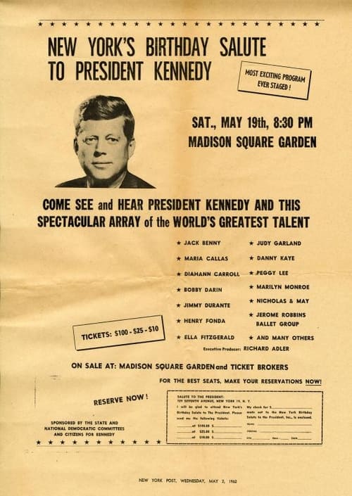 Poster for President Kennedy's Birthday Salute