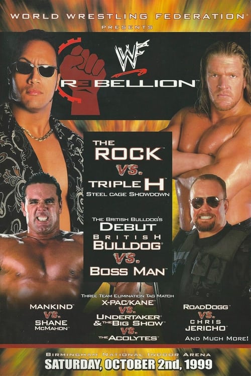 Poster for WWE Rebellion 1999