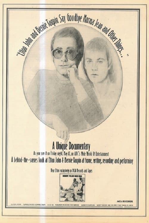 Poster for Elton John and Bernie Taupin Say Goodbye Norma Jean and Other Things