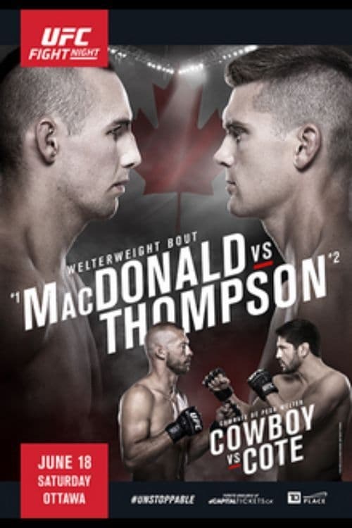 Poster for UFC Fight Night 89: MacDonald vs. Thompson