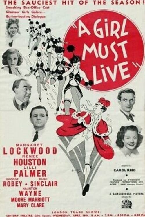Poster for A Girl Must Live