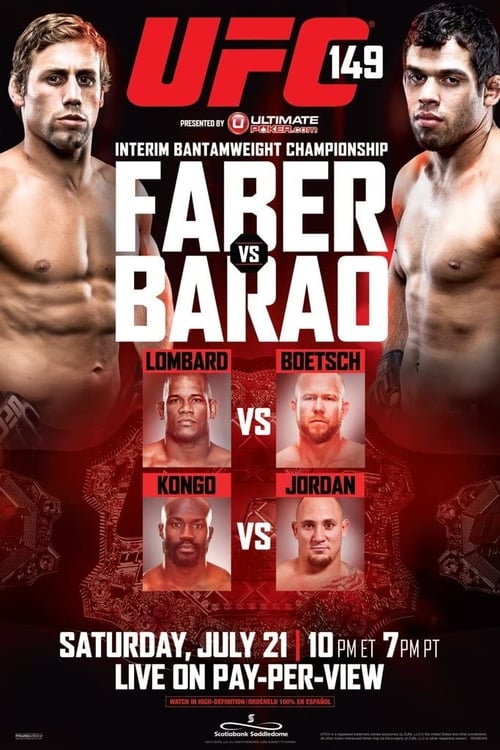Poster for UFC 149: Faber vs. Barao